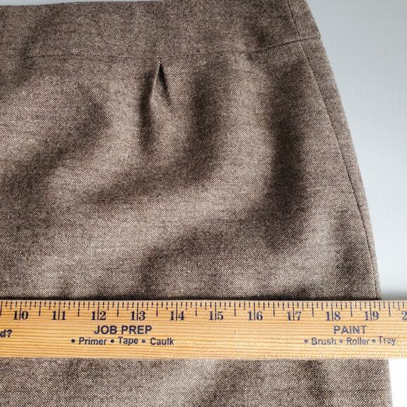 Antonio Melani Tan Tweed Embroidered Pencil Skirt 8 Neutral Lady Corporate - Picture 12 of 15